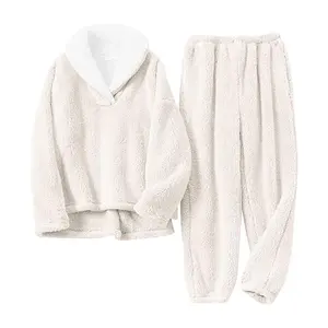 Sunhome Cozy Fleece Oversize Pajama Custom Ladies Pajamas and Sleepwear Design Your Own Pajamas