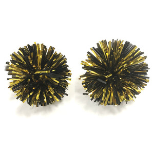 Fashion Green Purple Gold Mixed Tinsel <strong>Earrings</strong> Stainless Steel Post Tinsel Ball for DIY <strong>Earrings</strong> <strong>Top</strong> Mardi Gras Holiday - Product Image 5