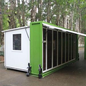 Villa préfabriquée moderne en acier de 40 pieds, extensible, avec garage, 3 chambres, résistante aux ouragans, pour entrepôt ou atelier - Product Image 1