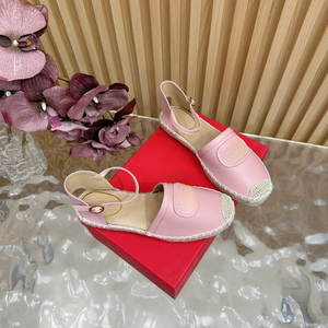 Espadrilles plates en cuir marron à bout rond avec bride de cheville et boucle réglable – Chaussures d'été - Product Image 3
