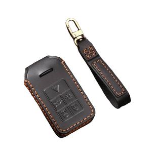 Étui de protection en cuir pour clé de voiture Volvo S60 S80 V60 XC60 XC70 S60L S80L V40 XC90 à 5 ou 6 boutons, porte-clés, coque, sac - Product Image 1