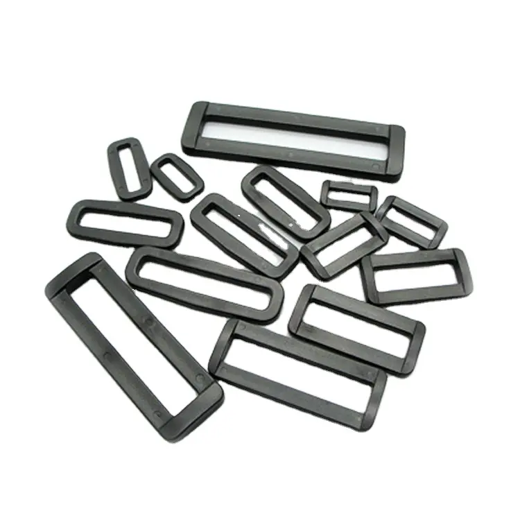 Factory Wholesale Pom Material Plastic Belt Loop Strap Slider Buckle plastic D Ring