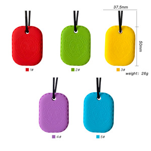 Mordedor de Motor Oral sensorial de silicona, juguetes <span class=keywords><strong>para</strong></span> niños y <span class=keywords><strong>adultos</strong></span>, paquete de collar masticable <span class=keywords><strong>para</strong></span> Autismo, TDAH, alivio de la ansiedad por morder - Product Image 2