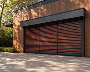Porte de garage automobile en aluminium, porte rapide spirale résistante au vent, dimensions personnalisées pour villa - Product Image 1