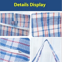 En stock, grand sac à bagages en plastique PP, sac de rangement portable pliable, anti-poussière, design moderne, à un seul niveau