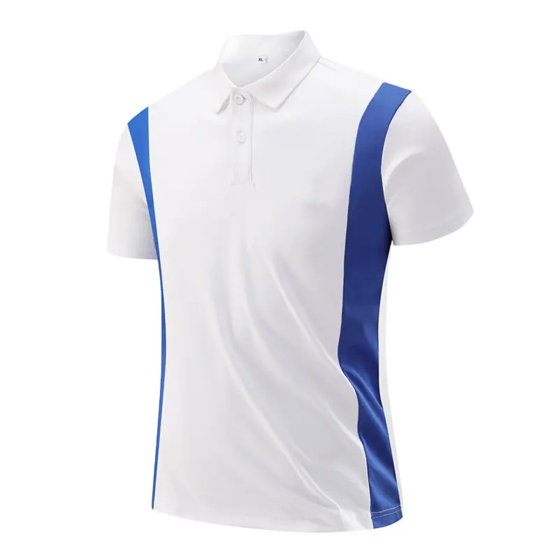 OEM Premium Quality White unisex embroidered polo shirt for custom logo men's T-shirt