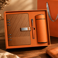 Libreta de Anillas A5 3 en 1 con Logotipo Personalizado, Bolígrafo Metálico, Taza Térmica al Vacío, con Caja de Regalo y Bolsa, para Regalos Empresariales a Clientes y Empleados