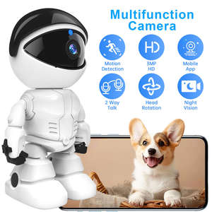 Caméra IP intelligente WESECUU 1080P HD WIFI CCTV Réseau Robert CCTV Surveillance de bébé et d'animaux de compagnie avec télécommande Caméra de sécurité domestique - Product Image 2