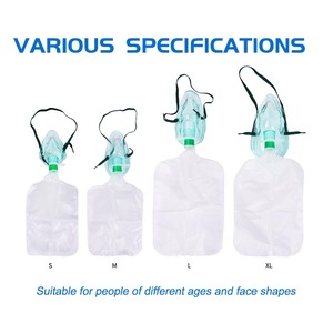 <span class=keywords><strong>Masque</strong></span> à <span class=keywords><strong>oxygène</strong></span> médical jetable non-réutilisable avec poche de réservoir, <span class=keywords><strong>haute</strong></span> <span class=keywords><strong>concentration</strong></span>, en PVC souple, pour adultes et enfants, certifié CE ISO - Product Image 5