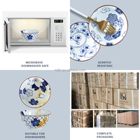 Vente en gros de bohème japonaise bols à riz en céramique de 4.5 pouces vaisselle en céramique assiettes bol bol rond ensemble pour restaurant
