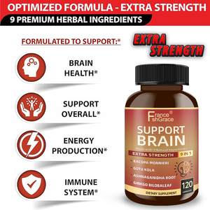 Fabricante de Suplementos Nutracéuticos para el Apoyo Cerebral, 9 en 1, Ashwagandha, Enfoque, Memoria, Energía, 120 Cápsulas de Apoyo Cerebral - Product Image 4