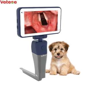 Yeni stil kullanımlık sterilize edilebilir bıçakları laringoskopi Pet hastane tıbbi veteriner Video laringoskop - Product Image 1