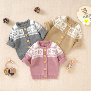 Aby lolothes ououtique ababy lothes IDS ooft lothing ONG leeve ITH uton weweater arargan todas las sueter de bebés - Product Image 2