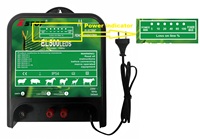 Chargeur d'électrificateur de clôture électrique 5J 120 km, fil poly, ruban, poteaux pour vache, cheval