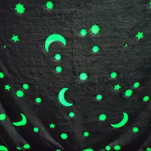 Fábrica atacado cobertor luminoso no escuro quarto do bebê decoração impressão digital dropshipping fornecedor