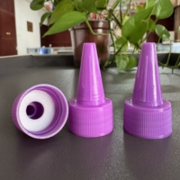 Custom Purple 24/410 24mm Tapa superior giratoria de plástico