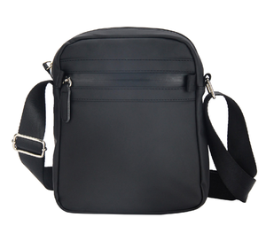 Borsa a <span class=keywords><strong>tracolla</strong></span> Vintage nera piccola da <span class=keywords><strong>uomo</strong></span> in <span class=keywords><strong>pelle</strong></span> PU con <span class=keywords><strong>tracolla</strong></span> regolabile con cinturino per lavoro da esterno chiusura con cerniera - Product Image 1