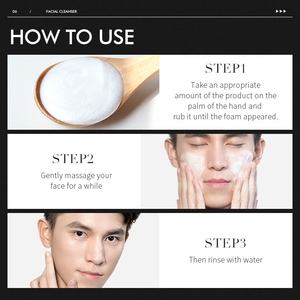 Nettoyant visage pour homme, exfoliant, hydratant, nettoyant les pores, personnalisable en usine - Product Image 6