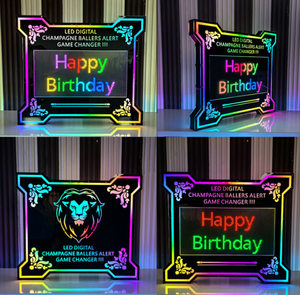 Papan pesan elektronik LED Digital, papan pesan elektronik Logo kustom warna RGB portabel untuk restoran Bar dan ruang tamu - Product Image 2