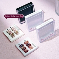Boîtes à ongles transparentes en acrylique personnalisées avec logo privé, emballage pour ongles press-on, pour fournitures d'onglerie