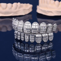 Grilles dentaires de luxe en argent 925 avec moissanite certifiée IGI pour hommes et femmes – Bijoux élégants pour un sourire remarquable, look premium pour événements sociaux et mode