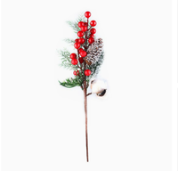 Nouvelles Décorations de Noël de Luxe : Bouquet de Fleurs de Poinsettia Rouges et Baies Artificielles en Soie pour Mariages, Fêtes, Célébrations et Décoration de Hall d'Hôtel