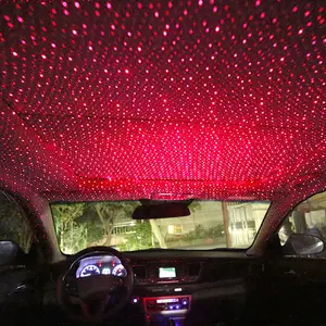 एलईडी कार छत लेजर प्रक्षेपण वातावरण प्रकाश यूएसबी स्टारलाईट रात सजावट दीपक के लिए कार