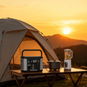 300W 296Wh Portable Power Station NMC Lithium-Ion Battery MPPT Pure Sine Wave PD 60W <b>Wireless</b> Charging Cigar Lighter LED <b>Light</b> - Product Image 6