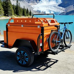 Remolque de Viaje Espacioso de Nuevo Diseño, Remolque de <span class=keywords><strong>Caravana</strong></span> Resistente para Campamentos de Grupos Grandes, Formación de Equipos y Viajes al Aire Libre - Product Image 4