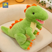 Peluche T-Rex verte personnalisée en gros, dinosaure en peluche doux de haute qualité avec rembourrage en coton PP, cadeau pour enfants OEM/ODM