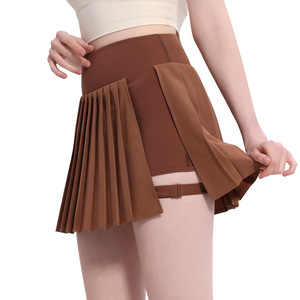 JK Sports Pleated Mini Skirt With Built In Safety Pant For Women Light Purple Quick Dry Fitness Running Training Skirt - Product Image 5