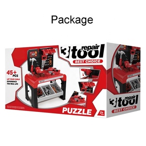 Banc à outils pour enfants ensemble de jeu perceuse électrique outil réaliste jeu de simulation Construction établi <span class=keywords><strong>jouet</strong></span> pour tout-petits <span class=keywords><strong>atelier</strong></span> de construction d'outils - Product Image 6