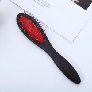 Brosse à cheveux démêlante en bois pliable compacte Peigne à gaufrer (WFH507W) avec caractéristiques douces - Product Image 1