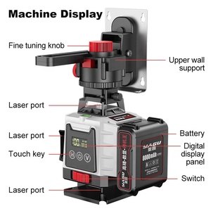 Niveau laser industriel TGS Super 12 16 lignes 3/4D vert, auto-nivelant, 360° horizontal et vertical - Product Image 3