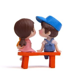 Figurines de couple miniatures, poupées qui s'embrassent, ornements de paysage, miniatures en résine, décorations de jardin féerique, décorations de maison de poupée, décorations de gâteaux - Product Image 2