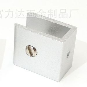 Support d'étagère de salle de bain en aluminium Fulida Square F-112 sablé, accessoire de quincaillerie métallique - Product Image 2