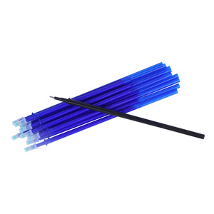Recargas de bolígrafo de <span class=keywords><strong>tinta</strong></span> de gel <span class=keywords><strong>borrable</strong></span> azul de punta fina de 0,5 mM de buena calidad para bolígrafos borrables - Product Image 6
