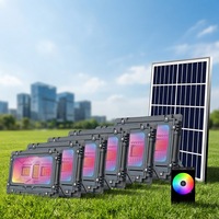 Nouveau projecteur solaire LED étanche pour extérieur, puissance 60, 100, 200, 300, 500, 800 W, avec fonction de lecture musicale