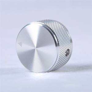 Amplificateur audio à tubes <span class=keywords><strong>HIFI</strong></span>, argenté, entièrement en aluminium, bouton de volume 30x17mm avec point triangulaire et vis de réglage - Product Image 3