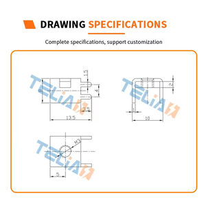Bloc de bornes à vis en cuivre/laiton Telian 60A M3 TLS3459 4P AC/DC certifié CE/ISO pour connecteur de câblage PCB - Product Image 4