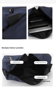 Waterproof Washed Fabric Shoulder <b>Bag</b> for <b>Men</b> Women Large Capacity Crossbody <b>Bag</b> for Daily Commute - Product Image 6