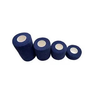 Professional Athletes Solid Pattern Physiotherapy Sports Tape Flexible Cotton Cohesive Bandage