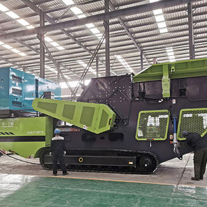 Concasseur à percussion mobile 100t pour pierre artificielle, équipement sur chenilles pour usine de traitement des déchets de construction et de béton - Product Image 1