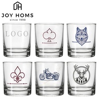Verres à whisky transparents personnalisables avec logo, vente en gros usine, verres à whisky transparents de 300 ml pour bourbon, rhum, whisky à la mode, idéaux pour les cadeaux