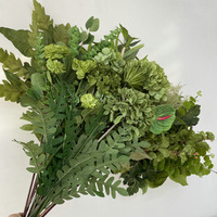 Fleurs artificielles en gel doux de couleur verte, style forêt, pour arrangements de toile de fond photographique et mariages