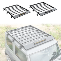 Supports de toit de voiture en aluminium LUMA à 2 portes 19-24 avec accessoires d'éclairage en acier compatibles Suzuki Jimny Sierra JB64 JB74 4ème génération
