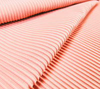Tissu en nylon et élasthanne imperméable, respirant, extensible dans les quatre sens, tricot interlock côtelé à rayures pour T-shirts et maillots de bain, teint uni, OEM