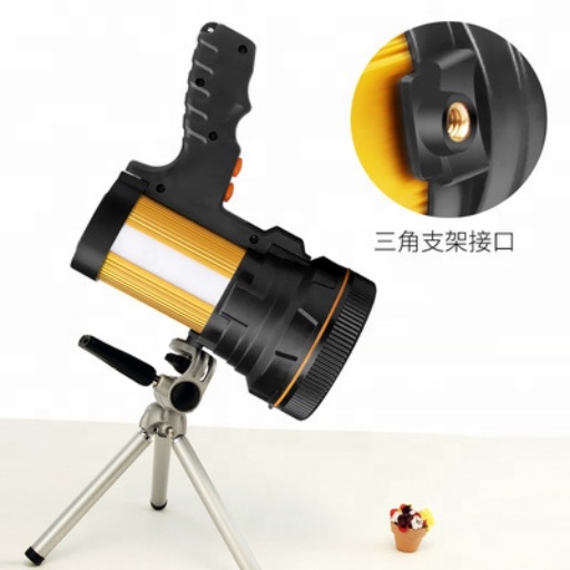 Ручной перезаряжаемый сильный светодиодный фонарик, прожектор, Рабочий фонарь дальнего действия в форме пистолета, портативная лампа