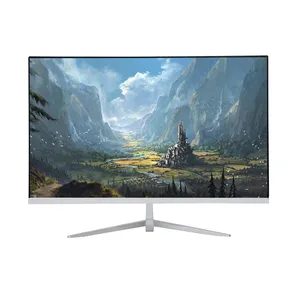 Ips Wall 34 melengkung 27 Led 35 inci, monitor game Ips besar resolusi tinggi 27 Led 21.5 Lcd Pc dapat disesuaikan