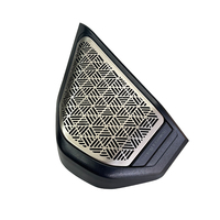 Grille de protection d'enceinte de luxe en acier inoxydable avec éclairage d'ambiance LED pour X3 G45 2024-2025 Or/Argent, ensemble complet de 8 pièces